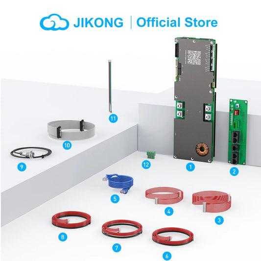 JIKONG JKBMS LiFePo4 Li-Ion LTO Battery 24V 48V 8S/16S 150A Household Energy BMS Home Inverter Active balancer 2A