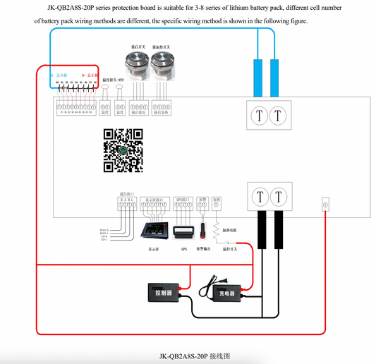 JK-QB2A8S-20P 8S 200A Active Balance BMS Full Spec Guide V19.4.1 | EU Compliant