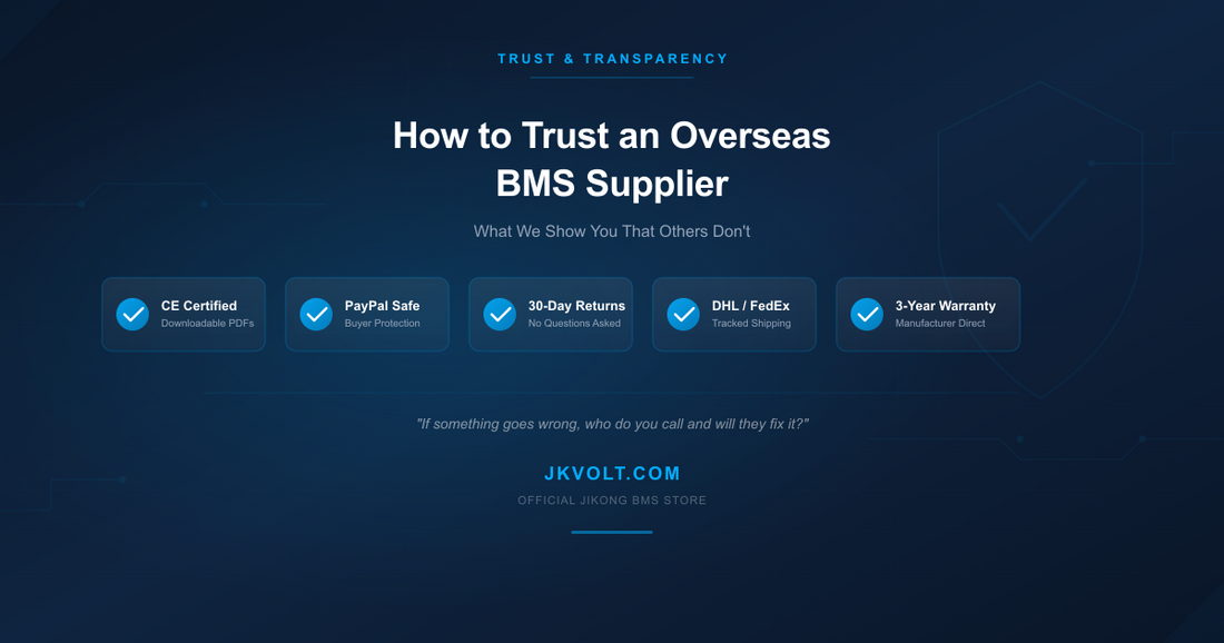 How to Trust an Overseas BMS Supplier