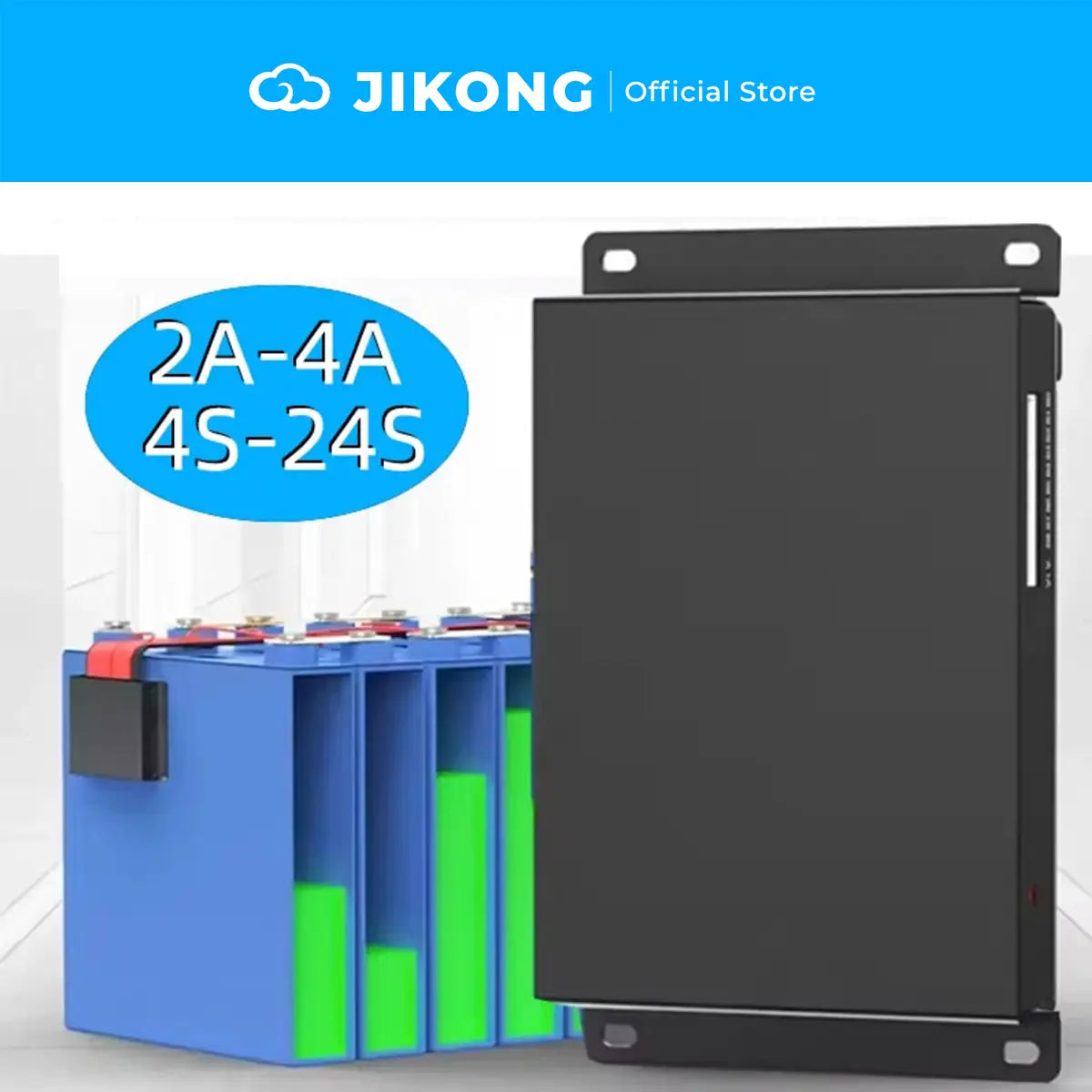 JK-B4A24S 4A Smart Active Balancer 2S-24S, High Current Battery Voltage Equalizer for DIY Lithium Battery Banks