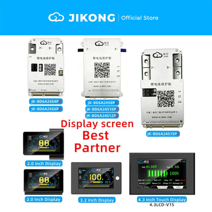 JKBMS 150-200A Smart BMS LiFePO₄ Battery Protection
