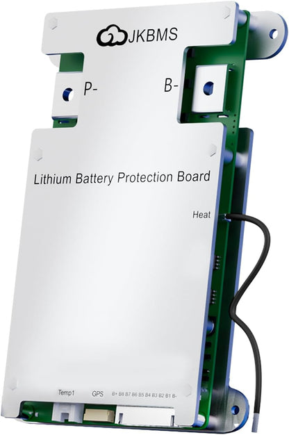 JKBMS Smart BMS 4S-8S 100A 1A Active Balance Integrado Bluetooth con CAN RS485 PCB Placa de Protección de Batería para Paquete de Batería LiFePO4 Li-ion LTO (JK-B1A8S10P)