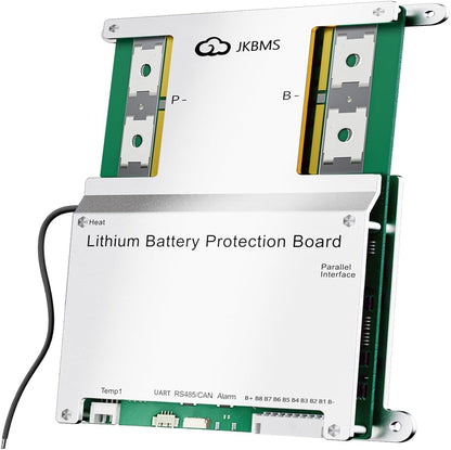JKBMS Smart BMS 4S-8S 100A 1A Active Balance Integrado Bluetooth con CAN RS485 PCB Placa de Protección de Batería para Paquete de Batería LiFePO4 Li-ion LTO (JK-B1A8S10P)