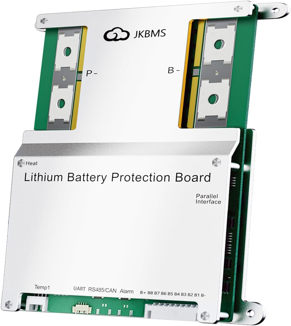 JKBMS Smart BMS 4S-8S 100A 1A Active Balance Integrado Bluetooth con CAN RS485 PCB Placa de Protección de Batería para Paquete de Batería LiFePO4 Li-ion LTO (JK-B1A8S10P)
