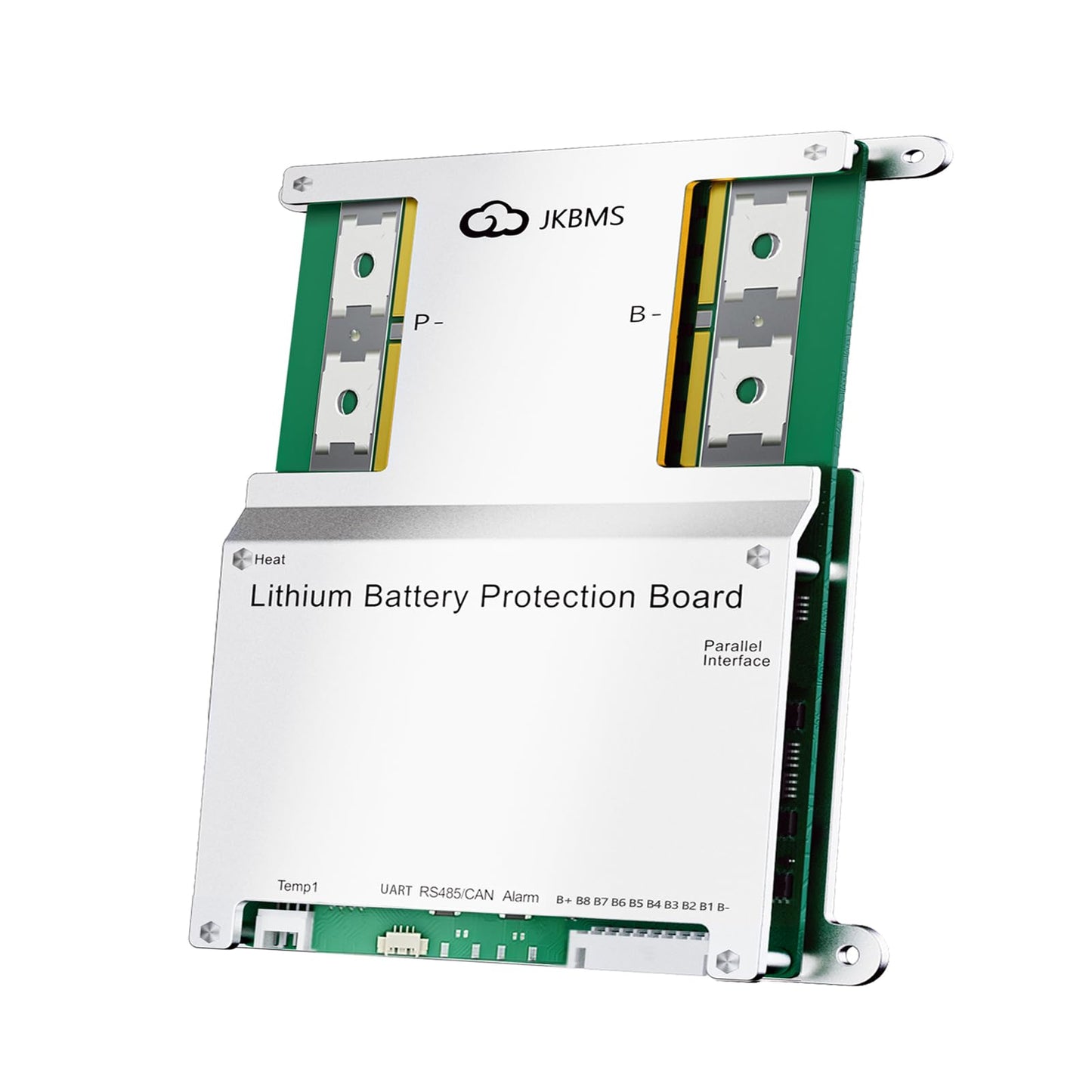 JKBMS Smart BMS 4S-8S 100A 1A Active Balance Integrado Bluetooth con CAN RS485 PCB Placa de Protección de Batería para Paquete de Batería LiFePO4 Li-ion LTO (JK-B1A8S10P)