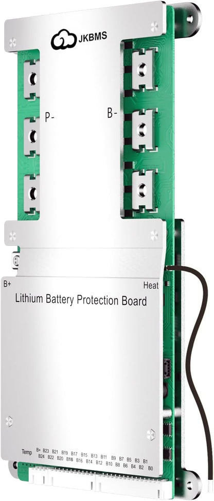 JKBMS Smart BMS 4S-8S 100A 1A Active Balance Integrado Bluetooth con CAN RS485 PCB Placa de Protección de Batería para Paquete de Batería LiFePO4 Li-ion LTO (JK-B1A8S10P)