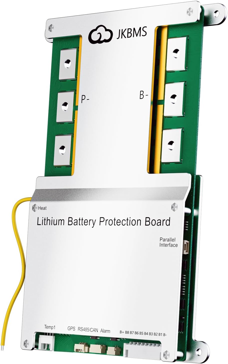 JKBMS Smart BMS 4S-8S 100A 1A Active Balance Integrado Bluetooth con CAN RS485 PCB Placa de Protección de Batería para Paquete de Batería LiFePO4 Li-ion LTO (JK-B1A8S10P)