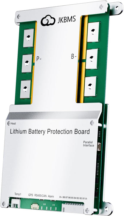 JKBMS Smart BMS 4S-8S 100A 1A Active Balance Integrado Bluetooth con CAN RS485 PCB Placa de Protección de Batería para Paquete de Batería LiFePO4 Li-ion LTO (JK-B1A8S10P)