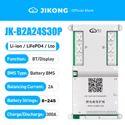 JK-B2A8S30P JKBMS 300A 8S Active Balance LiFePO₄ BMS