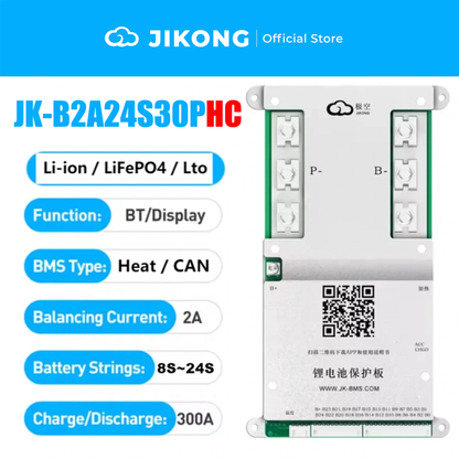 JK-B2A8S30P JKBMS 300A 8S Active Balance LiFePO₄ BMS