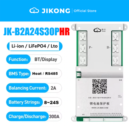 JK-B2A8S30P JKBMS 300A 8S Active Balance LiFePO₄ BMS