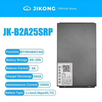JK BMS JK-B2A25SRP SMART BMS 2A Active Balance 8S~25S Bluetooth RS485 CAN for LiFePo4 Li-ion LTO Camping RV Backup Battery BMS