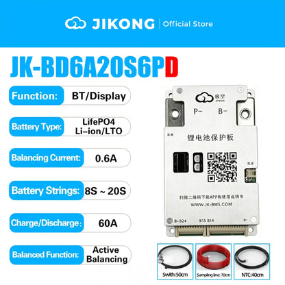 JKBMS 150-200A Smart BMS LiFePO₄ Battery Protection