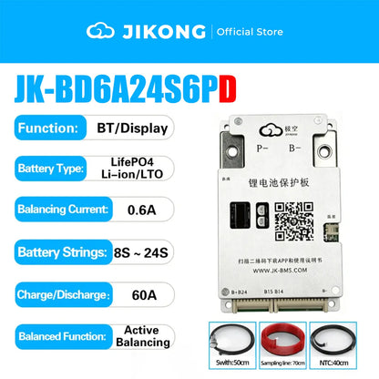 JKBMS 150-200A Smart BMS LiFePO₄ Battery Protection