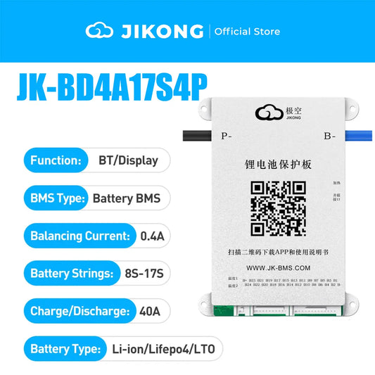 JIKONG Lifepo4 Li-Ion Lto Akku 100A 200A 300A Aktiver Balancer Smart BMS 4S 5S 6S 7S 8S 12V 24V Aktiver Ausgleichsstrom 1A 2A