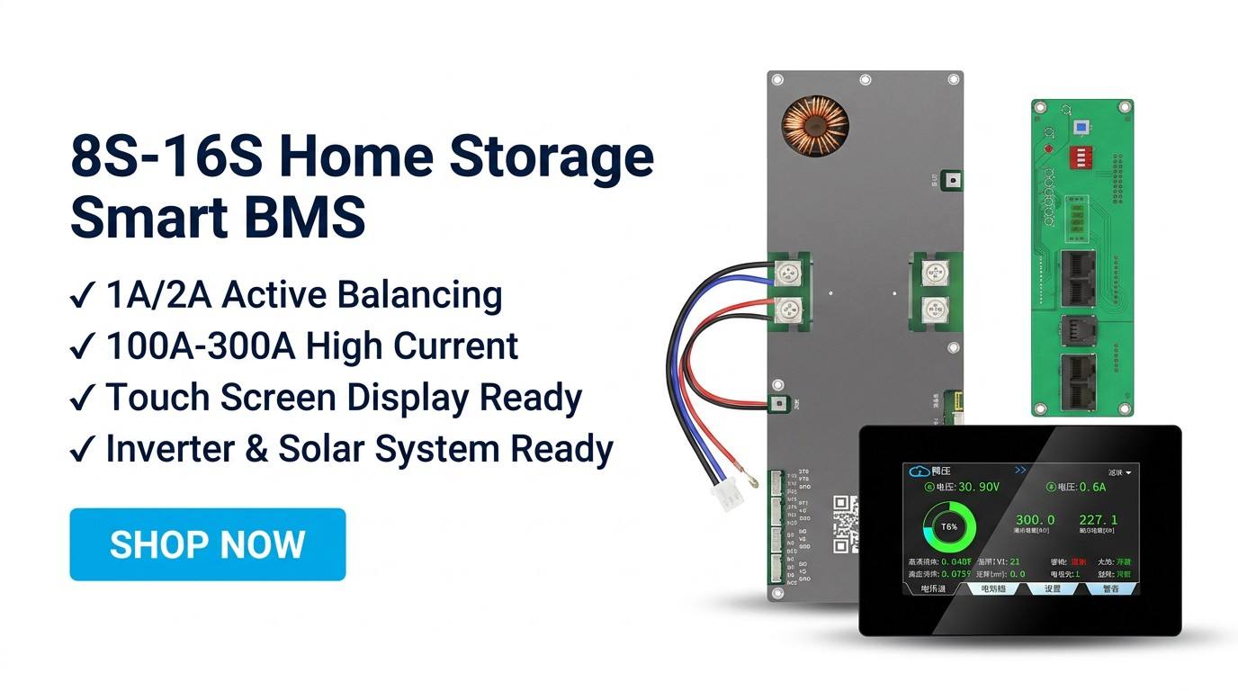 JiKong ESS BMS 8S-16S Home Energy Storage Banner