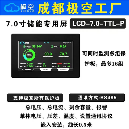 JK极空保护板LCD显示屏专用2寸/3.2寸/ 4.3寸/ 7寸