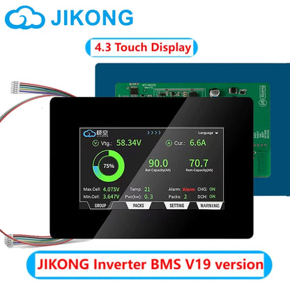 JK BMS 2.5 3.2 4.3 7.0LCD Inch Screen Display for JIKONG All BMS Accessories Intelligent Battery Level Indicator JK BMS LCD