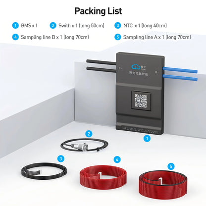 JIKONG Jk Bms BD6A24S10P Active Balance Bms 8S 10S 12S 16S 17S 20S 24S Smart Bms 60A 100A 150A 200A Lifepo4 Li-Ion Lto Battery