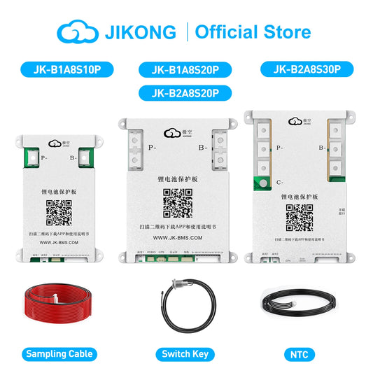 JIKONG JK BMS 4S 8S 12V 24V BMS 4S Lifepo4 40A - 300A Smart Active Balancer BMS 8s 24v lifepo4 Li-Ion Lto