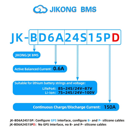 JIKONG JKBMS 8S 16S 17S 20S 24S 24V 48V 72V 40A 60A 80A 100A 120A 150A Smart Active Balance BMS Lifepo4 Li-Ion Lto 18650 21700