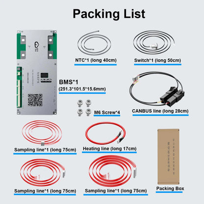 JK BMS BD6A32S15P-HCR V20 Smart BMS 8S-32S BT RS485 HEAT CAN 0.6A Active Balance BMS for LiFePo4 Li-ion Lto Battery 100A 150A