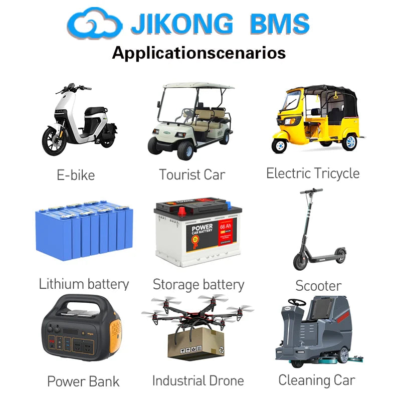 JIKONG JKBMS 8S 16S 17S 20S 24S 24V 48V 72V 40A 60A 80A 100A 120A 150A Smart Active Balance BMS Lifepo4 Li-Ion Lto 18650 21700