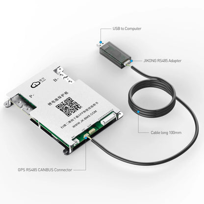 JK-B2A8S30P JKBMS 300A 8S Active Balance LiFePO₄ BMS