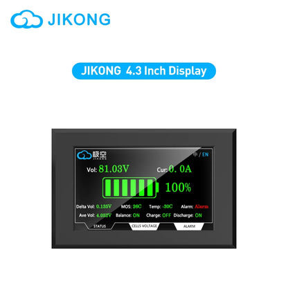 JIKONG BMS LCD 4.3 3.2 2.5 Inches RS485 For JIKONG BMS TFT LCD Display Voltage Current SOC Temperature Indicator