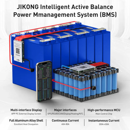 JIKONG Smart BMS JK-BD4A17S4P JK-BD4A20S4P JK-BD4A24S4P 8S/24S 40A Li-Ion LiFePo4 LTO BMS 18650 Batteries BMS UPS